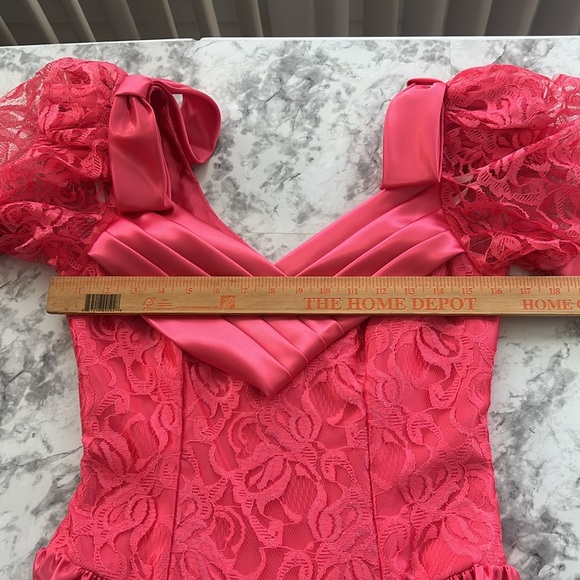 NWOT 80’s ALFRED ANGELO DREAM MAKER BARBIECORE pink wedding dress/Halloween. - Picture 11 of 11